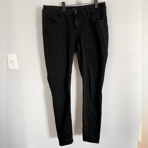 Old Navy Black Rockstar Super Skinny Low Rise Jeans